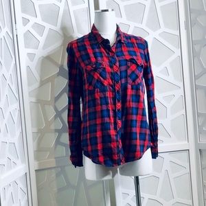 Red and blue flannel